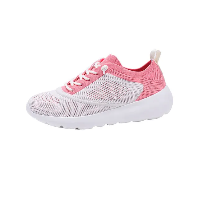 BQ030 Kids Mesh Lace-Up Walking Shoes