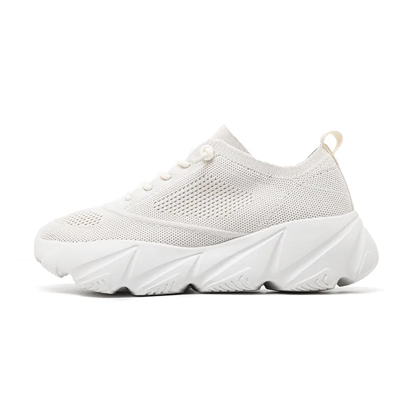 BQ006 Autumn Winter Chunky Knit Lace-Up Shoes product view 2