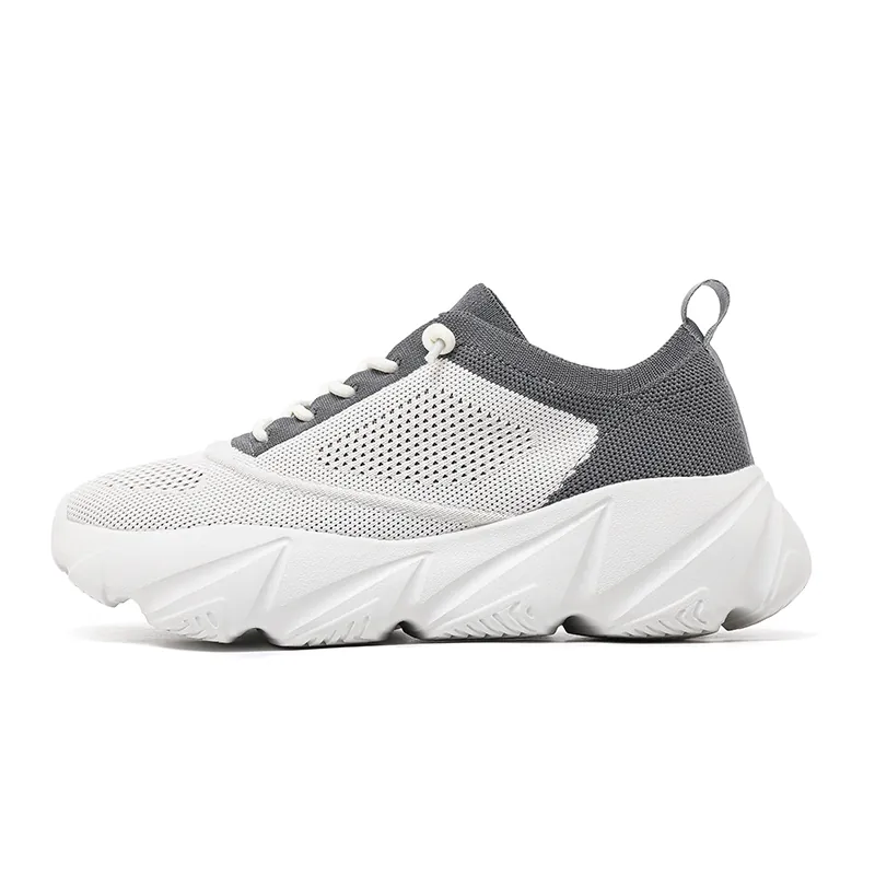 BQ006 Autumn Winter Chunky Knit Lace-Up Shoes product view 3