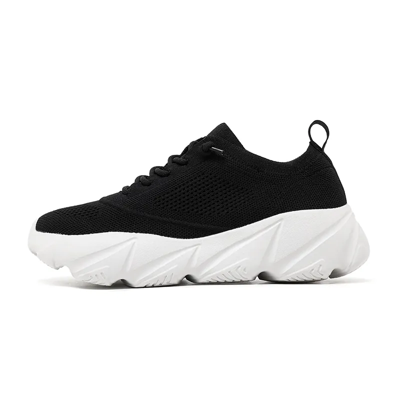 BQ006 Autumn Winter Chunky Knit Lace-Up Shoes product view 4