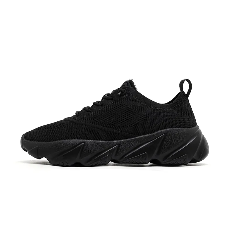 BQ006 Autumn Winter Chunky Knit Lace-Up Shoes product view 7