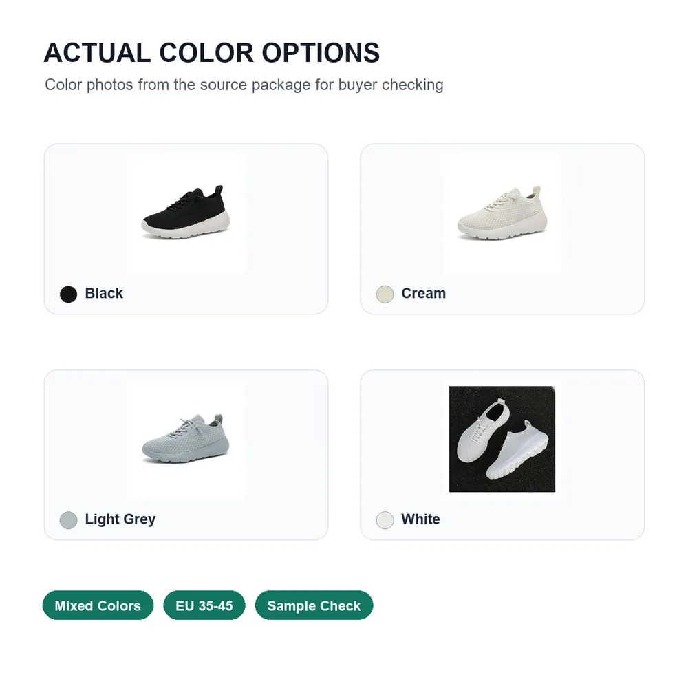 BQ019 Honeycomb-Knit Lace-Up Casual Walking Shoes product view 5