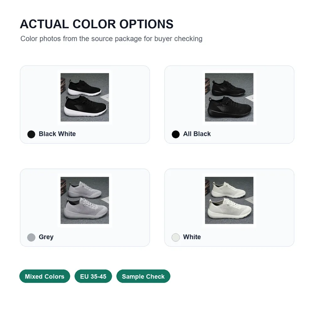 BQ020 Summer Hollow-Knit Lace-Up Walking Shoes product view 5