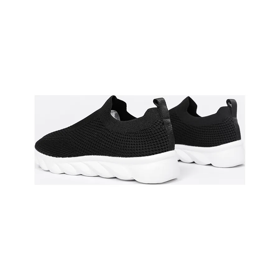 BQ021 Knit Textile Slip-On Walking Shoes product view 2