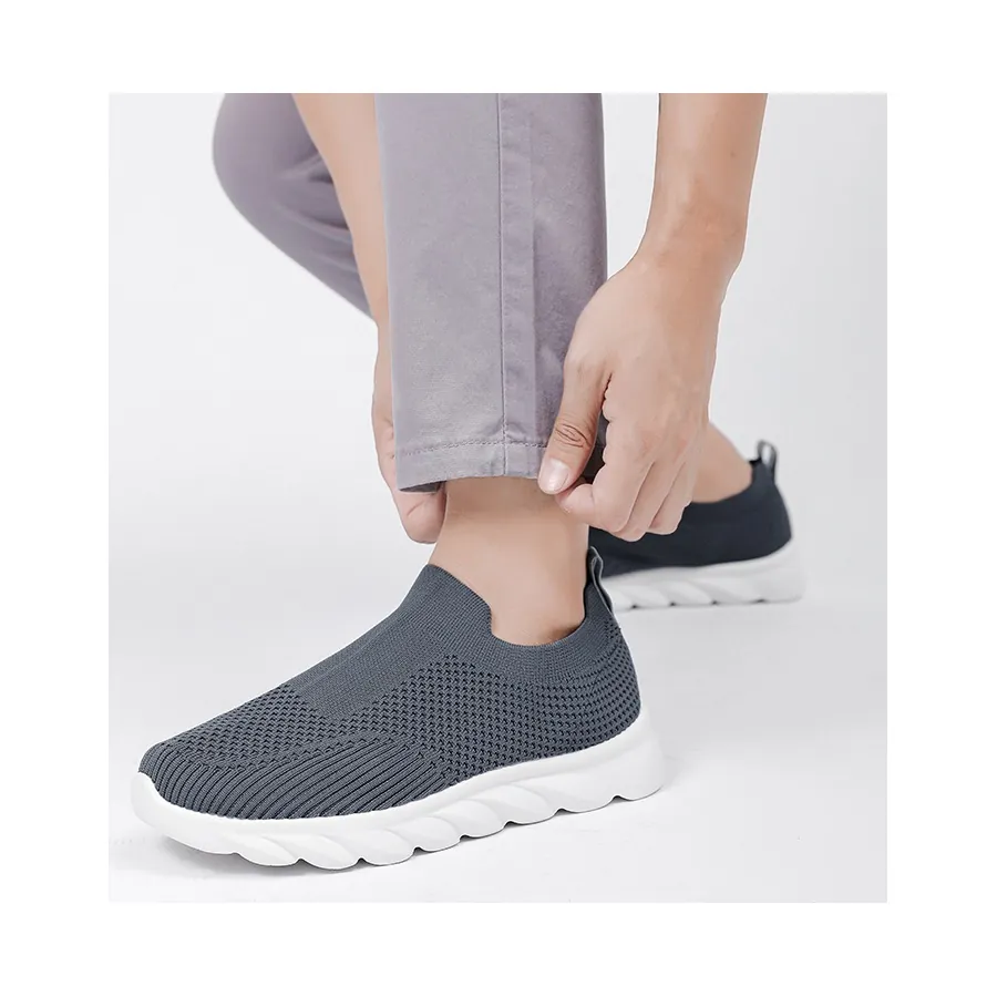 BQ021 Knit Textile Slip-On Walking Shoes product view 4
