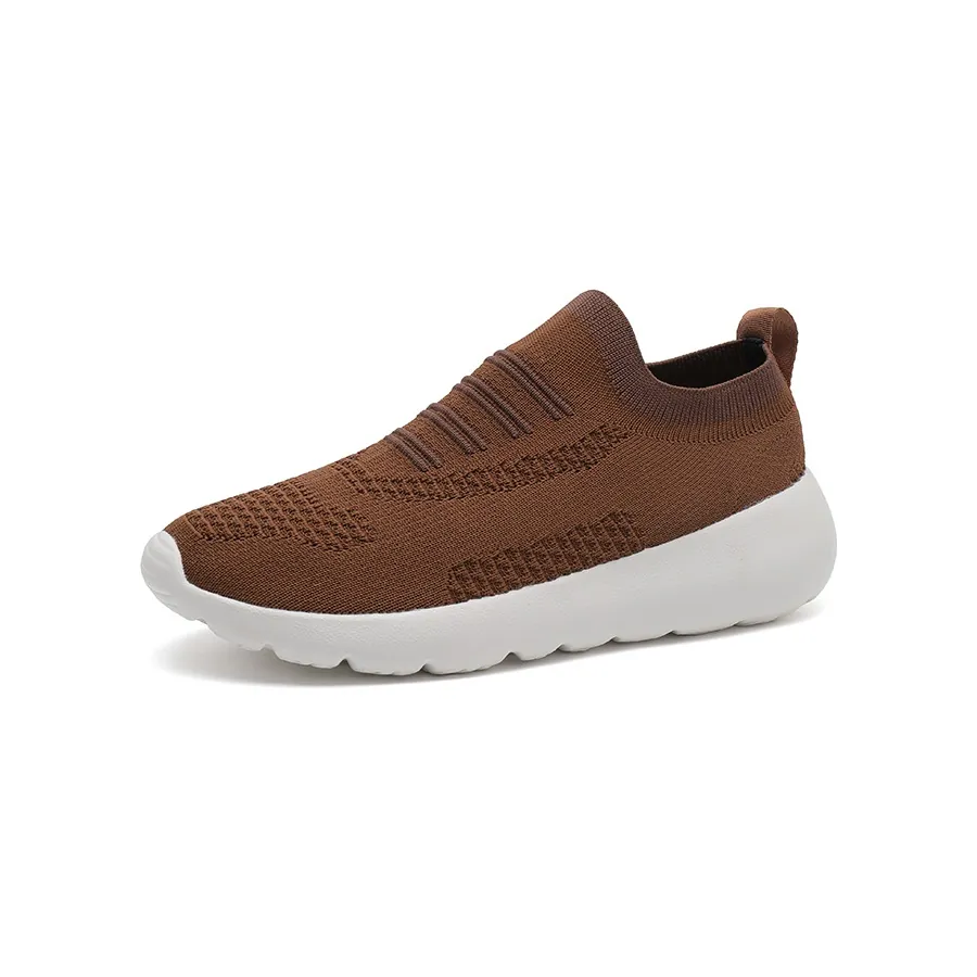 BQ023 Knit Textile Low-Cut Slip-On Walking Shoes product view 5