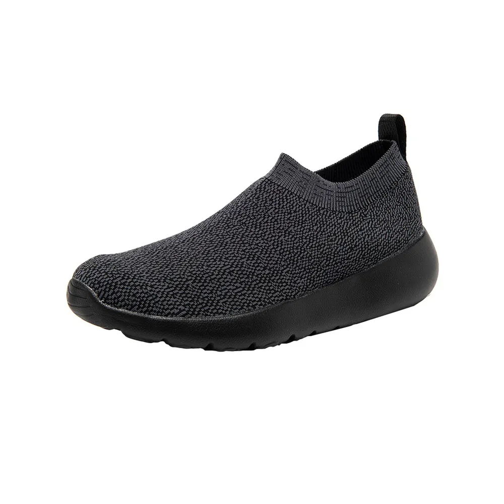 BQ024 Knit Textile Slip-On Walking Shoes