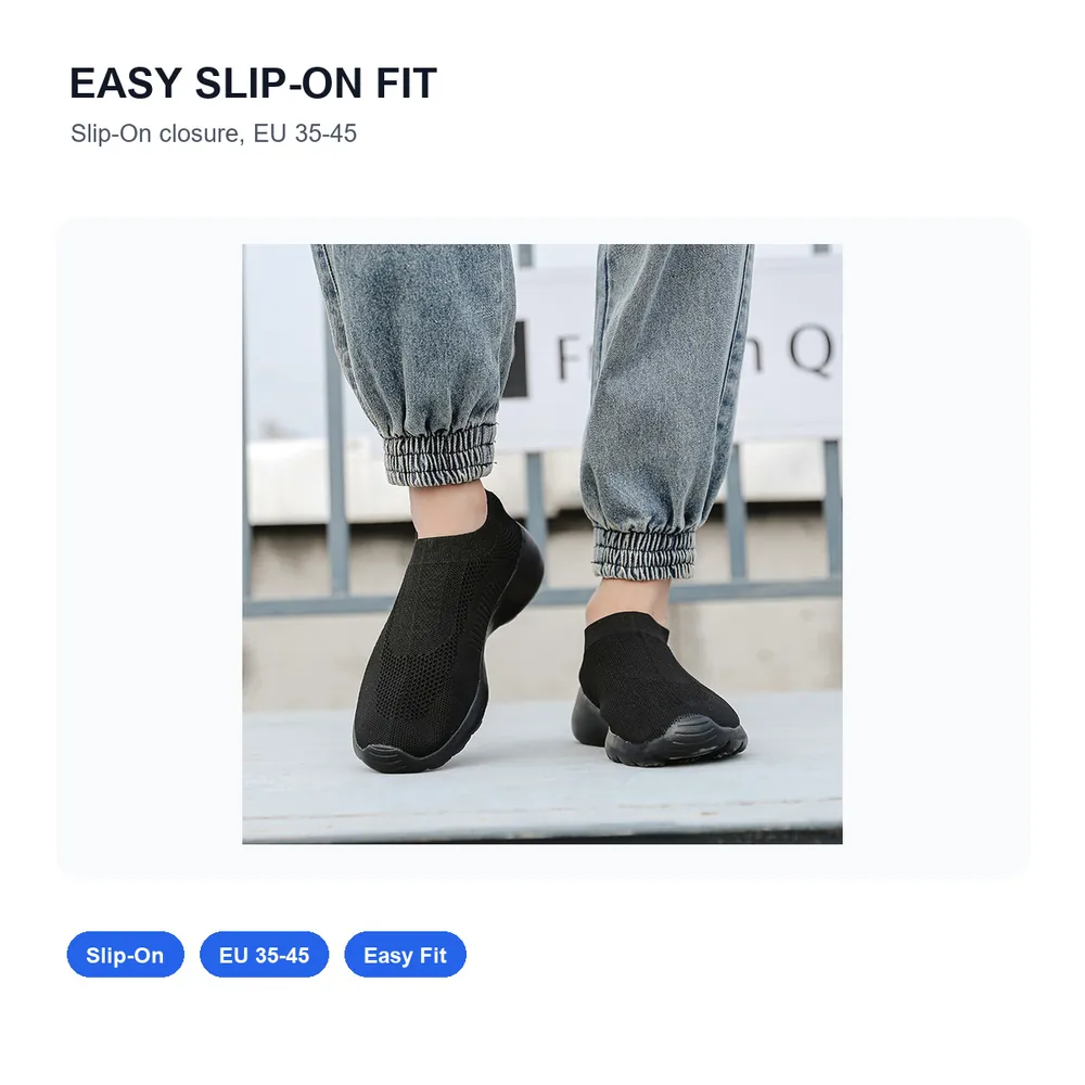BQ025 Low-Cut Chevron Knit Slip-On Shoes product view 3
