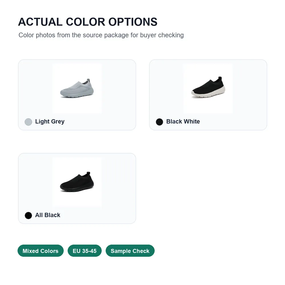 BQ025 Low-Cut Chevron Knit Slip-On Shoes product view 5