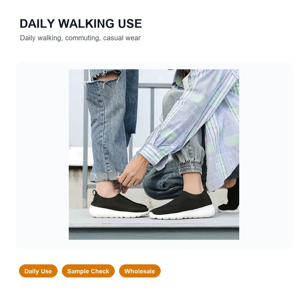 BQ025 Low-Cut Chevron Knit Slip-On Shoes product view 6