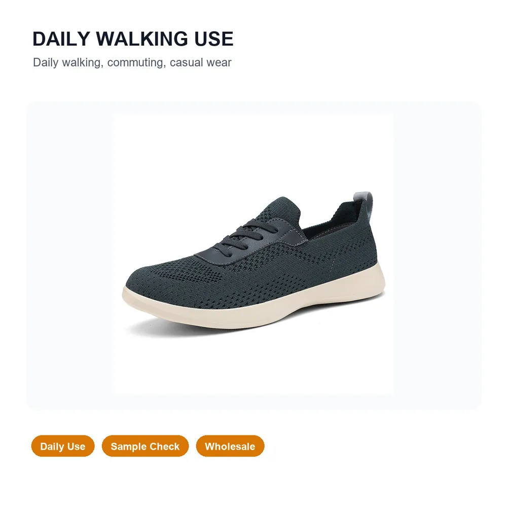 BQ026 Breathable Eyelet Knit Lace-Up Walking Shoes product view 6