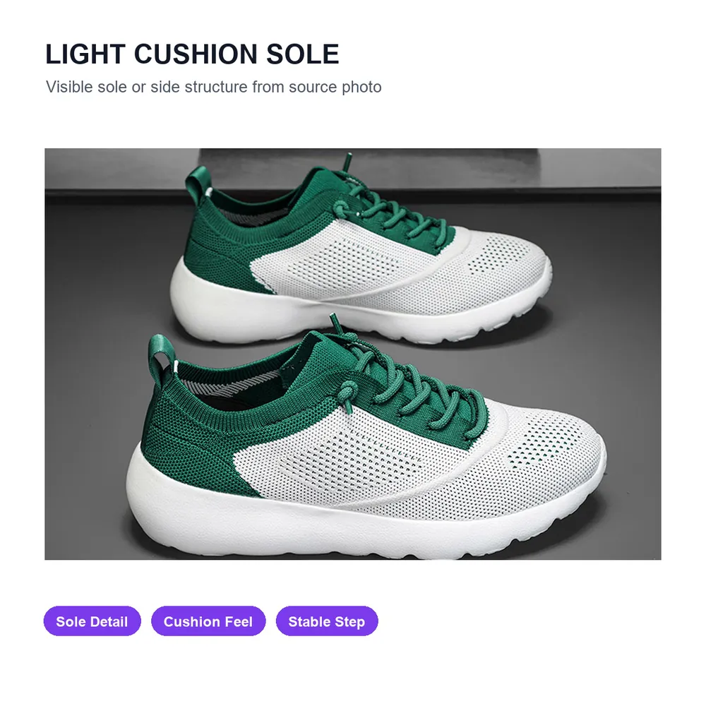 BQ030 Kids Mesh Lace-Up Walking Shoes product view 4