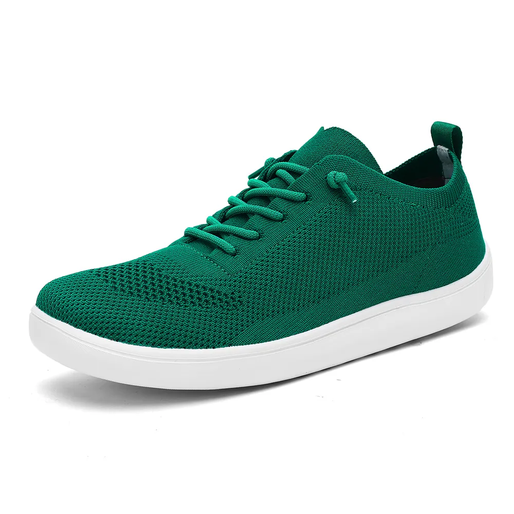 BQ031 Wide Toe Box Knit Lace-Up Walking Shoes product view 6