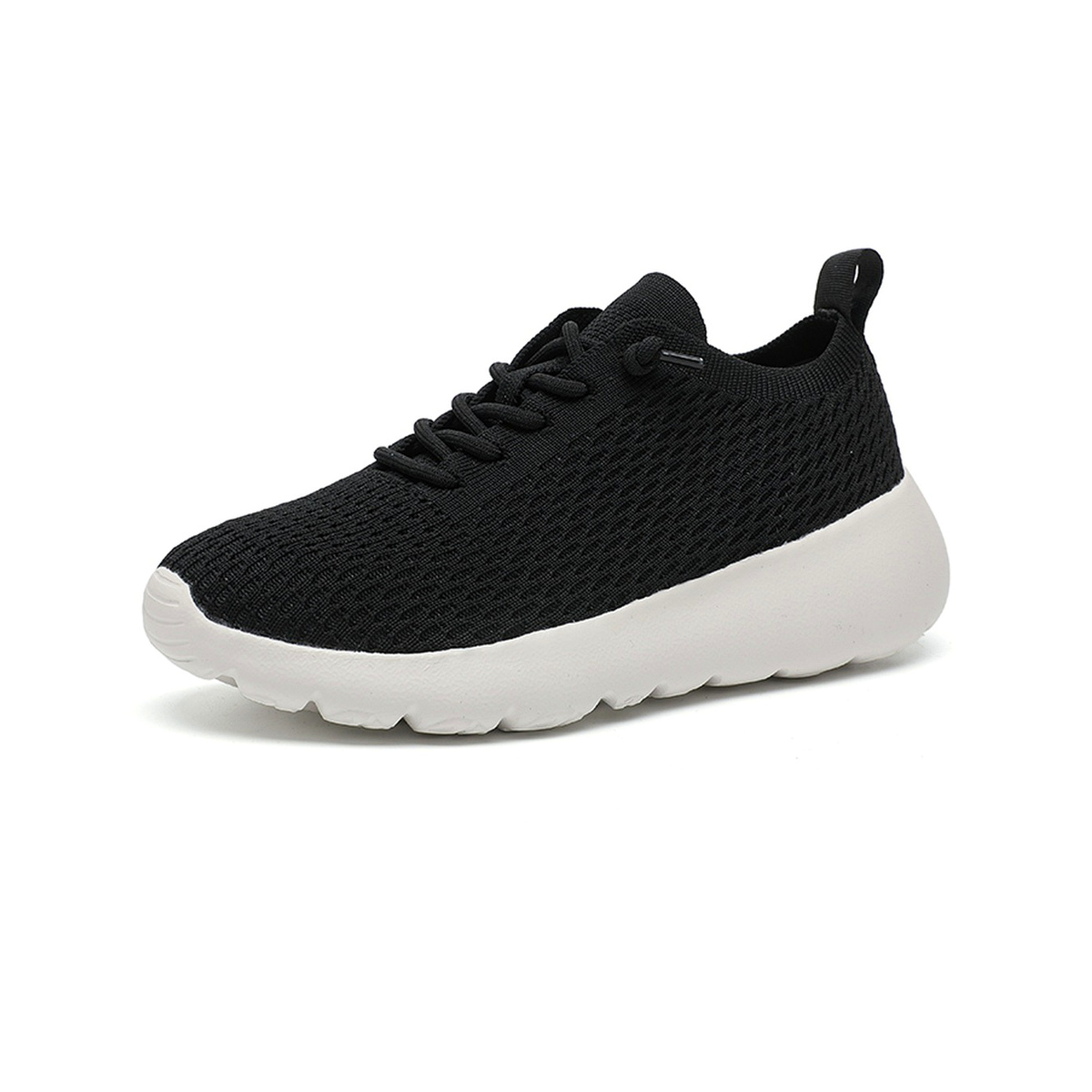 BQ019 Honeycomb-Knit Lace-Up Casual Walking Shoes