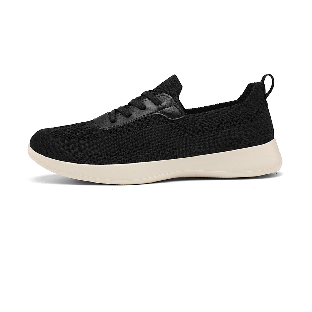 BQ026 Breathable Eyelet Knit Lace-Up Walking Shoes