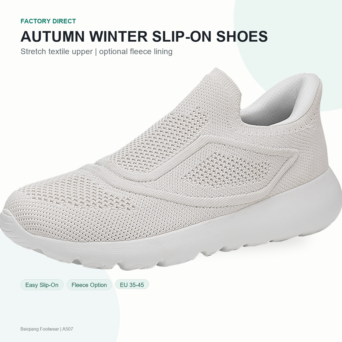 BQ014 Autumn Winter Stretch Slip-On